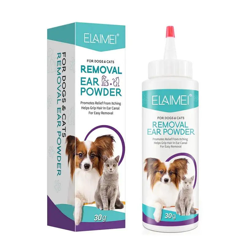 Pet Ear Powder Painless Hair Removal Powder Pet Health Care Ear Cleaner Odor Removal Pet Accessories For Dogs Cats Bunnies