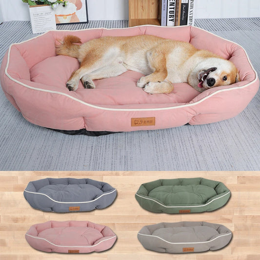 Dog Sofa Fluffy Round Kennel for Small Breeds Warm Washable Big Bed Pets Pet Supplies Cushions Mat Cushion Puppy Dog Accessories