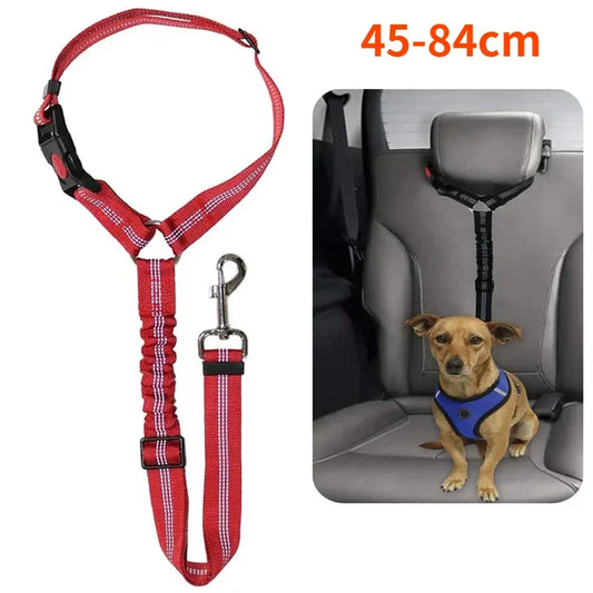 2-in-1 Dog Safety Belt Pet Car Safety Belt Can Be Adjusted for Pet Accessories of Cat and Dogs Collar Dog Collar Dog Accessories