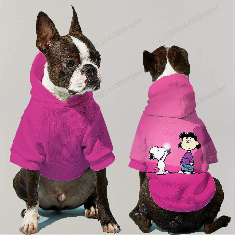 Disney Hooded Sweater Pet Dog Clothes Dogs' Clothing 2023 French Bulldog Things for Dogs Apparels Pug Small Dog Costume Apparel