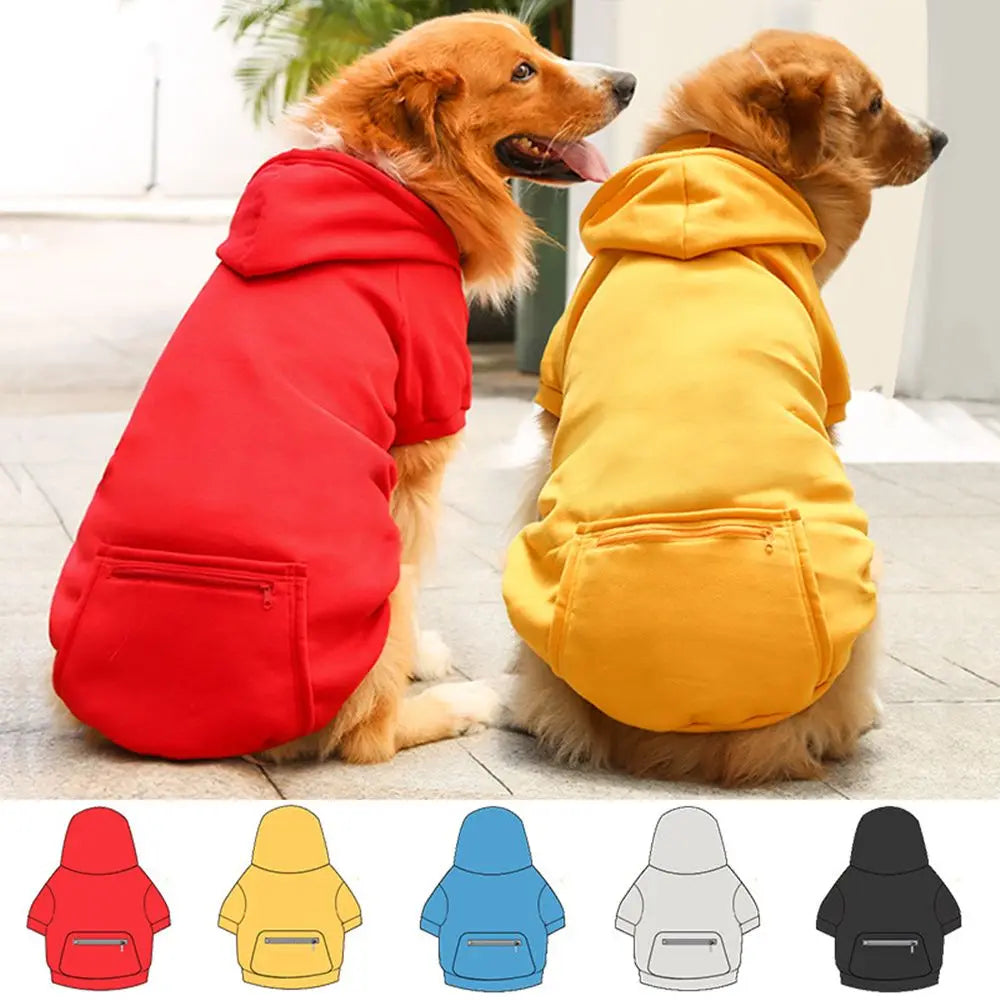 Pet Dog Drawstring Hoodie Pure Color Sweater Jumper Coat Warm Dogs Clothes Puppy Apparel Costume XS S M L XL 2XL 3XL 4XL 5XL