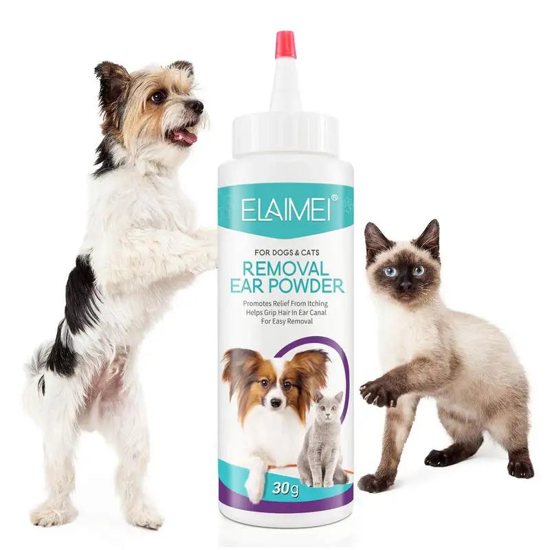 Pet Ear Powder Painless Hair Removal Powder Pet Health Care Ear Cleaner Odor Removal Pet Accessories For Dogs Cats Bunnies