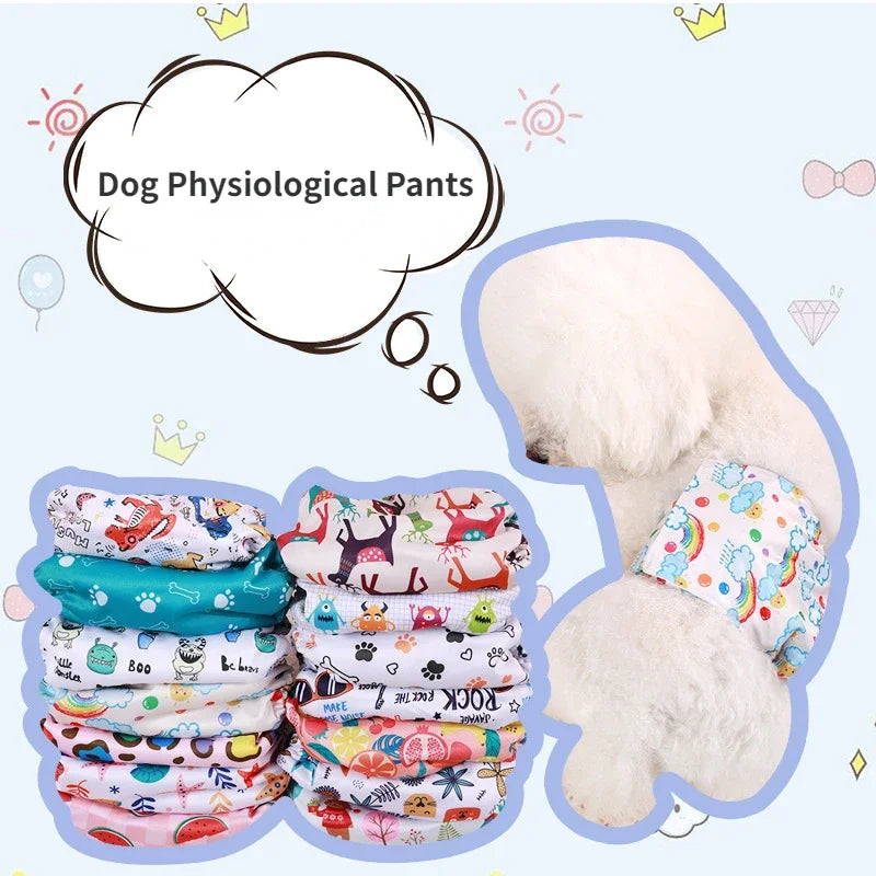 Washable Male Dog Physiological Pants Reusable Sanitary Underwear Belly Wrap Band Cotton Diaper For Large Small Medium Dog